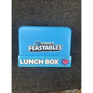Mr Beast Feastables World's Coolest Lunch Box Collectible BPA Free Blue Pink